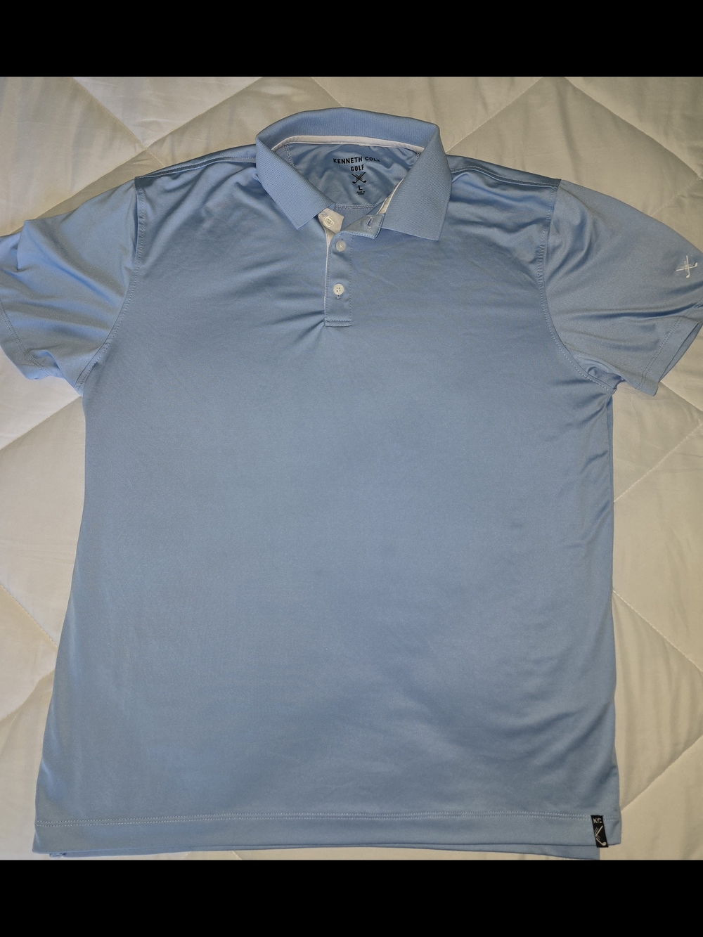 Kenneth Cole Light Blue Men's Polo Shirt